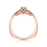 Pierścionek z diamentem różowe złoto AJPZ_074